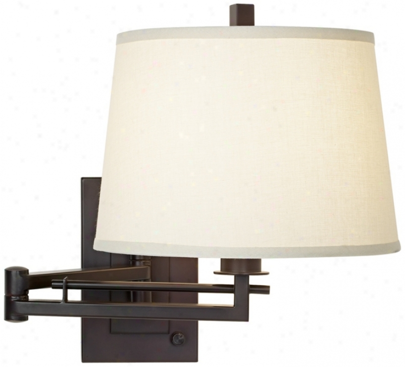 Matte Bronze Plug-in Swing Arm Wall Light (r4625)