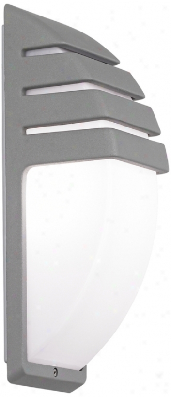 Matte Silver Contemporary Wall Light (r7832)