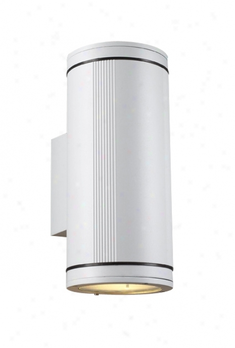 Meridian Up-down White Outdoor Wall Light (08658)