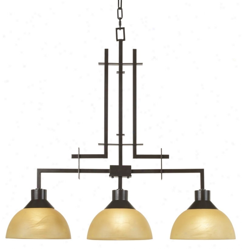 Metro Collection Three Light Island Chandelier (61058)