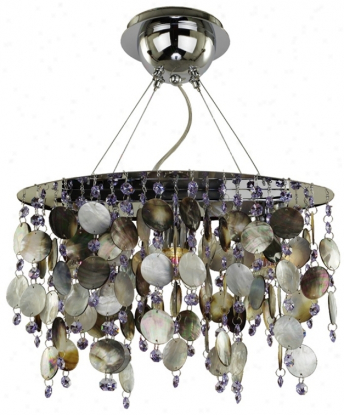 Midnight Pearl 15" Wide Pendant Chandelier (j8714)