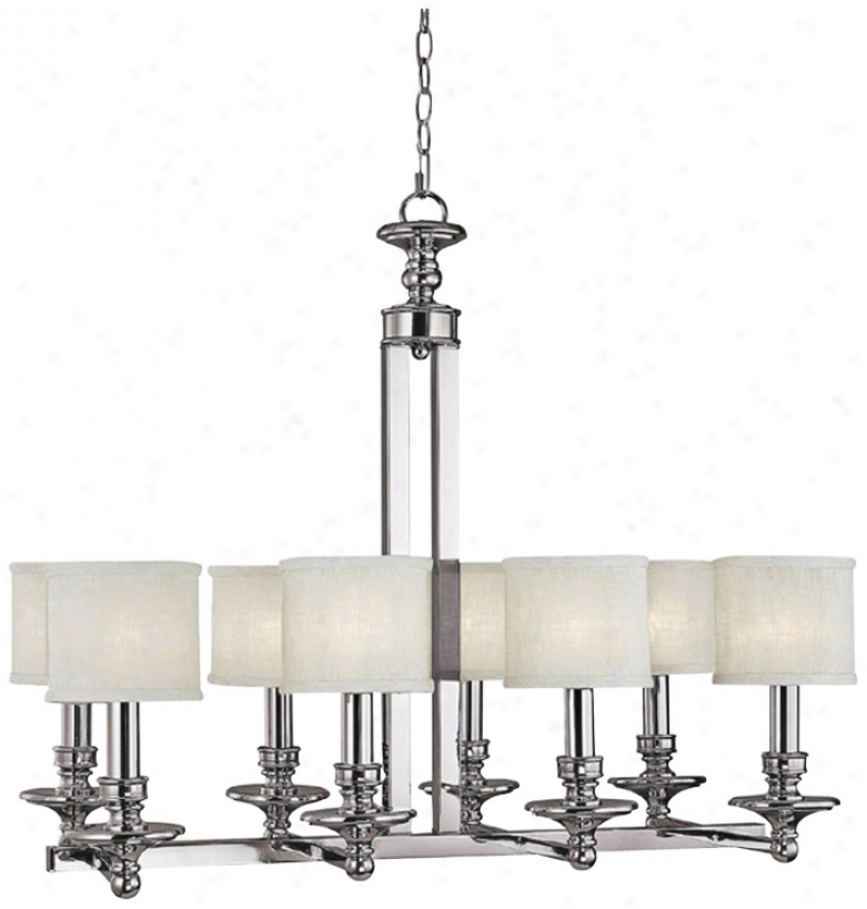 Midtown Collection  8-light 33 1/4" Wide Chandelier (r7655)