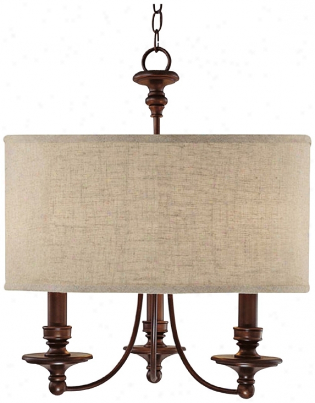 Midtown Collection Burnished Bronz 25" Wide Chandelier (t1862)