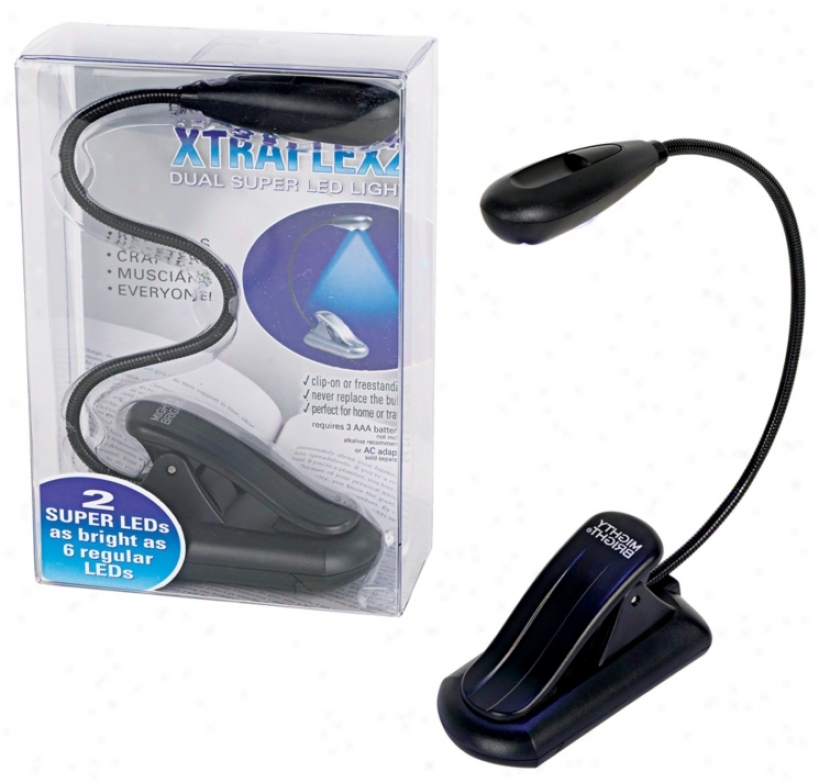 Mighty Bright Black Xtraflex 2 Led Book Light (02782)