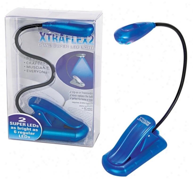 Mighty Bright Blue Xtraflex 2 Led Book Light (02792)