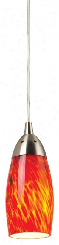 Milan Collection Fire eRd Mini Pendant Chandelier (27061)