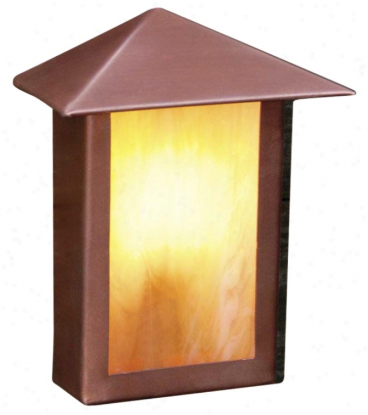 Mission Lantern 4 5/8" High Copper Cover with a ~ And Patio Light (l0787)