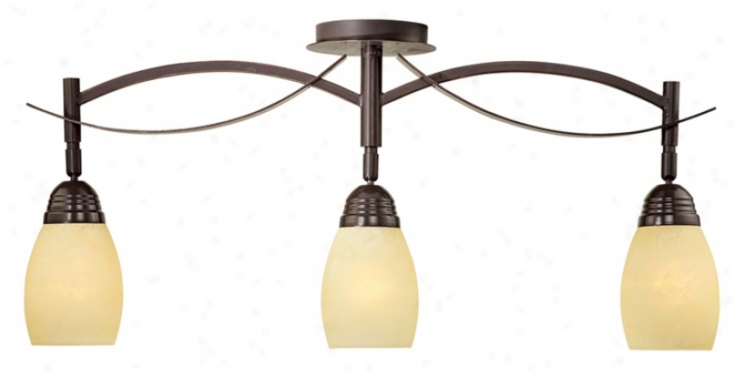 Modella Collection 31 1/4" Wide Triple Ceiling Light (78976)