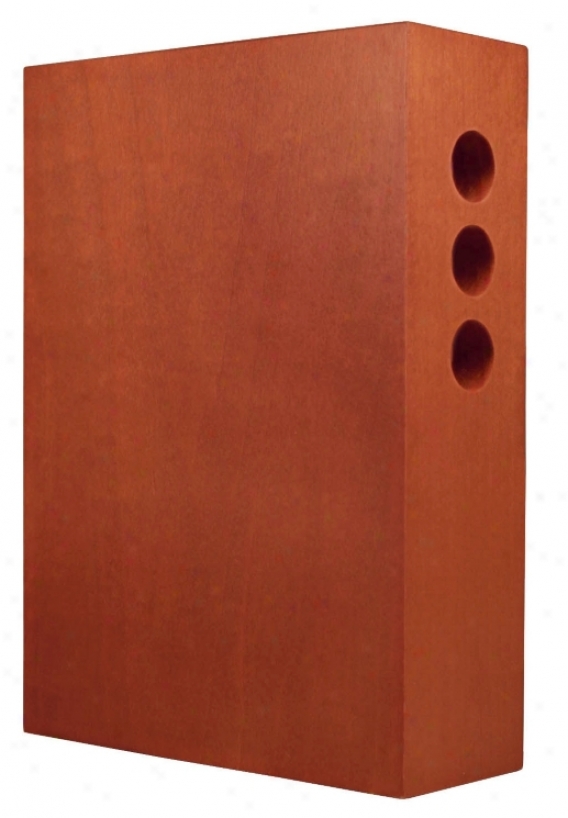 Modern Cherry Wood 2-note Wireless 5 3/4" Wide Door Chime (k6391)