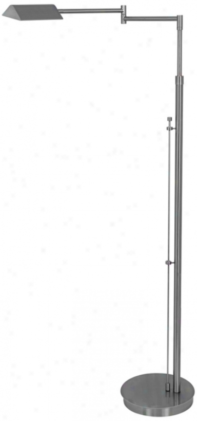 Mondoluz Multiforme Brushed Platinum Led Floor Lamp (v9956)