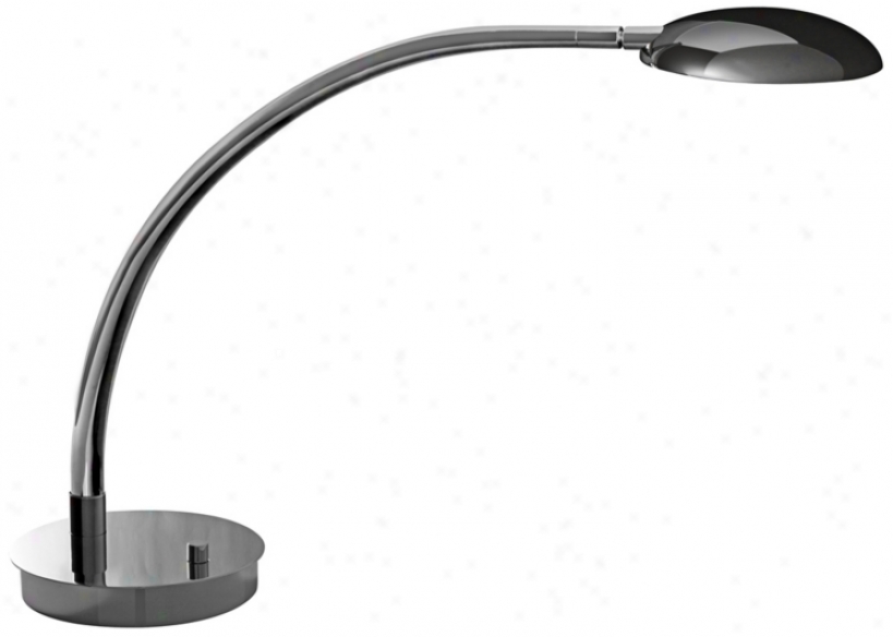 Mondoluz Vital Chromium Led Desk Lamp With Round Base (v7370)