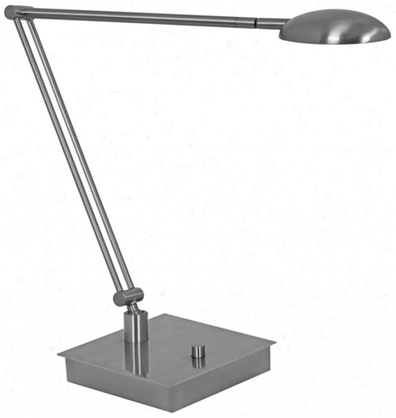 Mondoluz Vital Platinum Led Desk Lamp With Jointed Arm (v7384)