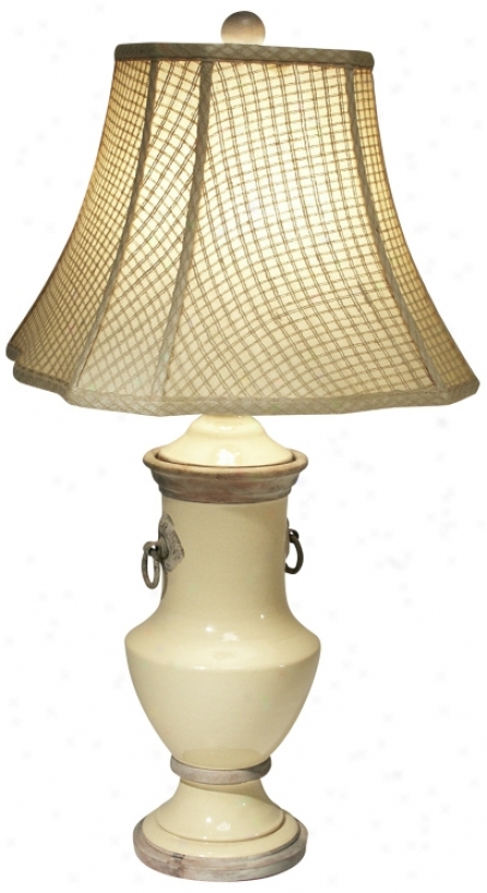 Morningside Yellow Cetamic Table Lamp By Te Natural Light (f9397)