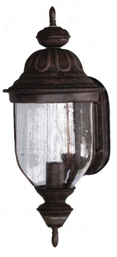 Motion Sensor 18 3/4" High Rustic Brown Outdoor Light (34280)