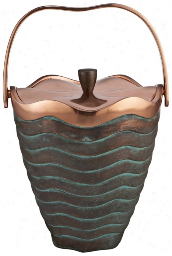 Nambe Copper Canyon Metal Ice Bucket (x4179)