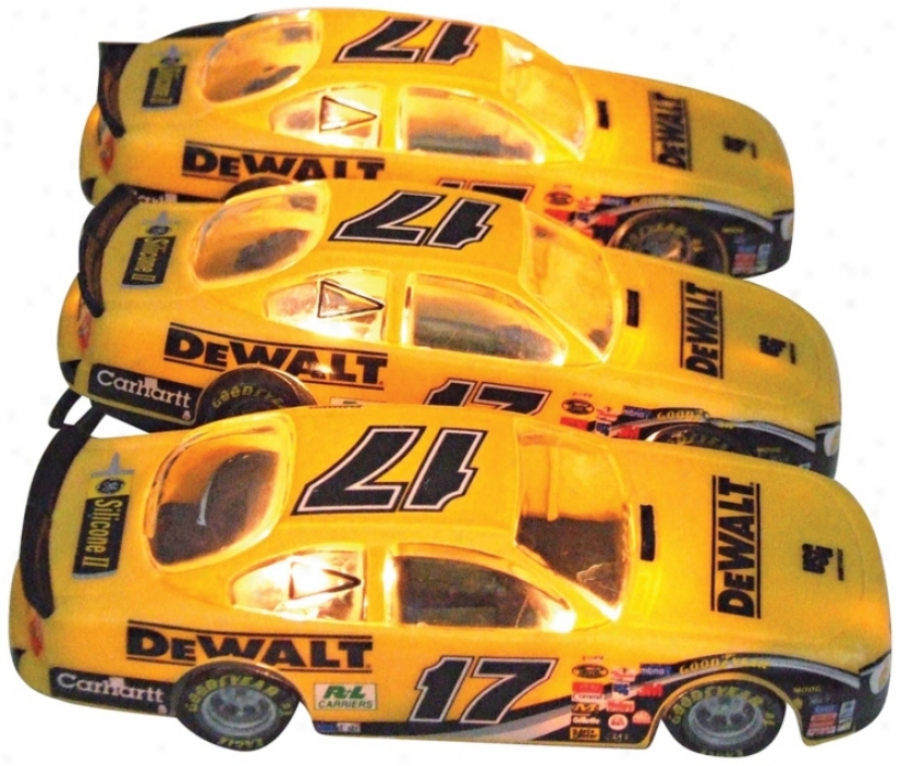 Nascar Car #17 10-light String Of Party Lights (n6575)