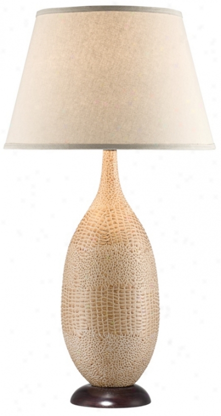 National Geographic Palmetto Faux Croc Tall Table Lamp (u1276)