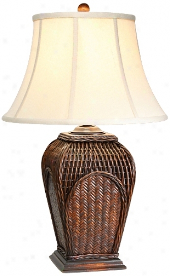 Natural Light Bayside Wvoen Table Lamp (p5248)