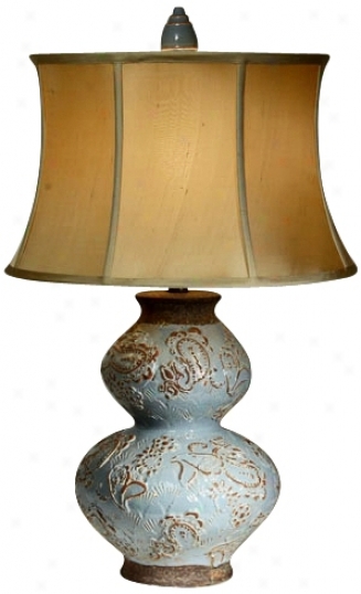 Natural Light Bombay Rebel Ceramic Table Lamp (p5286)