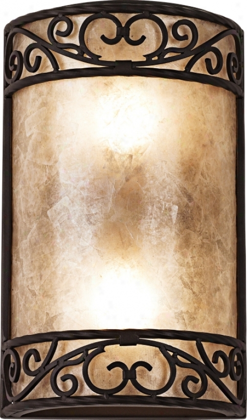 Natural Mica Collection 12 1/2" High Wall Sconce Fixture (68055)