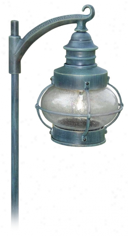 Nautical Lantern Verde Green 28" High Path Light (m0342)