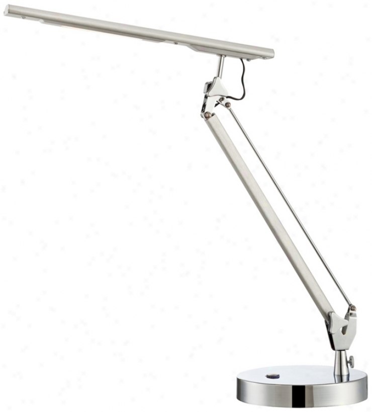 Neoteric Chrome Adjustable Led Desk Lamp (u8923)