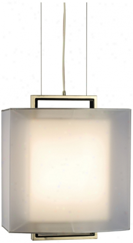 Nova Amarillo Brushed Nickel 18&qiot; Wide Pendant Chandelier (r5183)