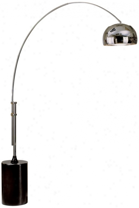 Nova Chrome Arc Adjustable Floor Lamp (15902)