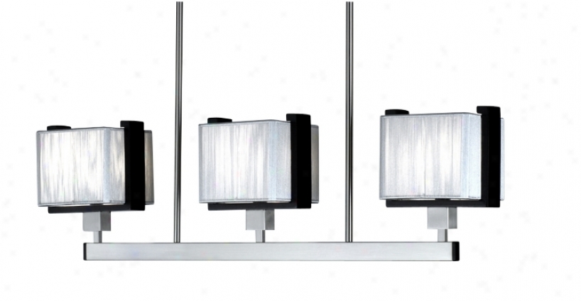 Nova Linear Drop Three Light Pendant Island Chandelier (51715)