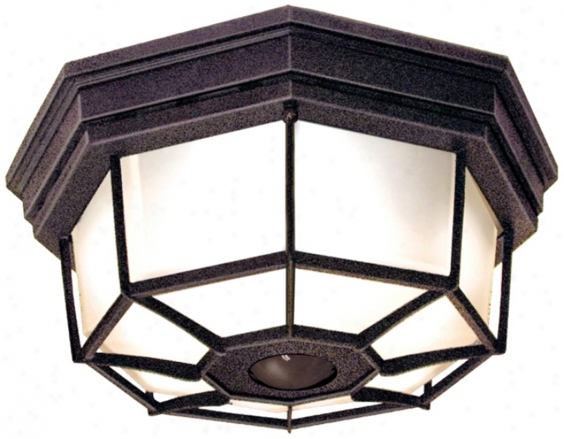 Octagonal Rust Energy Star Indoor - Outdoor Ceiling Light (h7012)