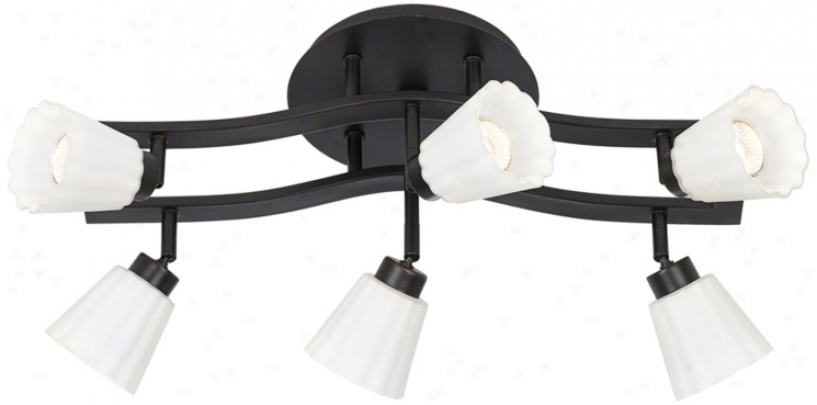 Oil-rubbed Bronze Finish 6-light Track Light (p0954)