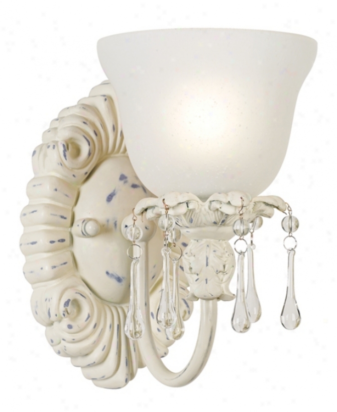 Odl World Desugner 5 3/4" Wide Antique White Sconce (62804)