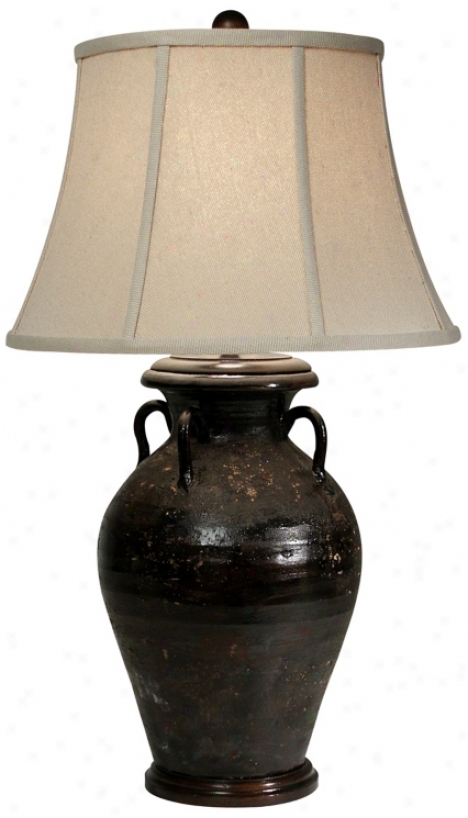 Olivaris Brown Tuscan Table Lamp By The Natural Light (f9404)