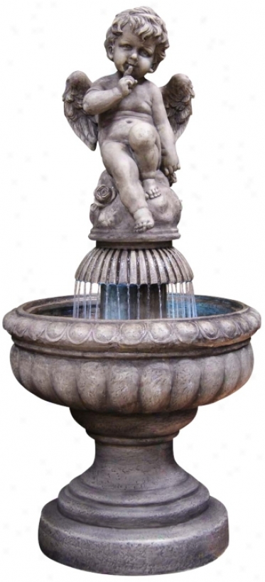 One Tier Led Cherub Fountain (x3689)