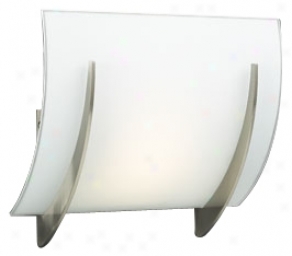 Opal Glass Curve 8 1/2" High Ada Wall Sconce (y4066)