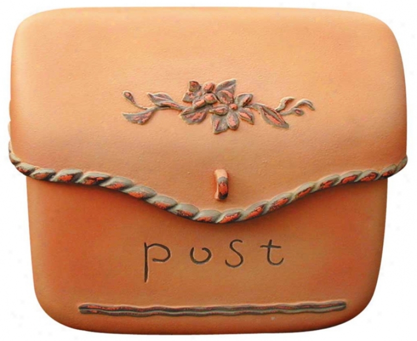 Orange Finish Pouch Wallmount Mailbox (t6678)