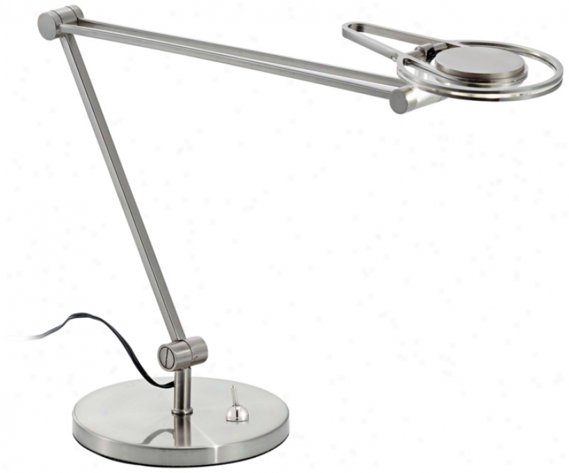 Orlyss Satin Steel Adjustable Led Desk Lamp (u9139 )