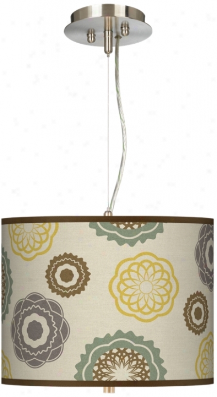 Ornaments Linen 13 1/2" Wide 2-light Pendant Chandelier (17374-t6556)