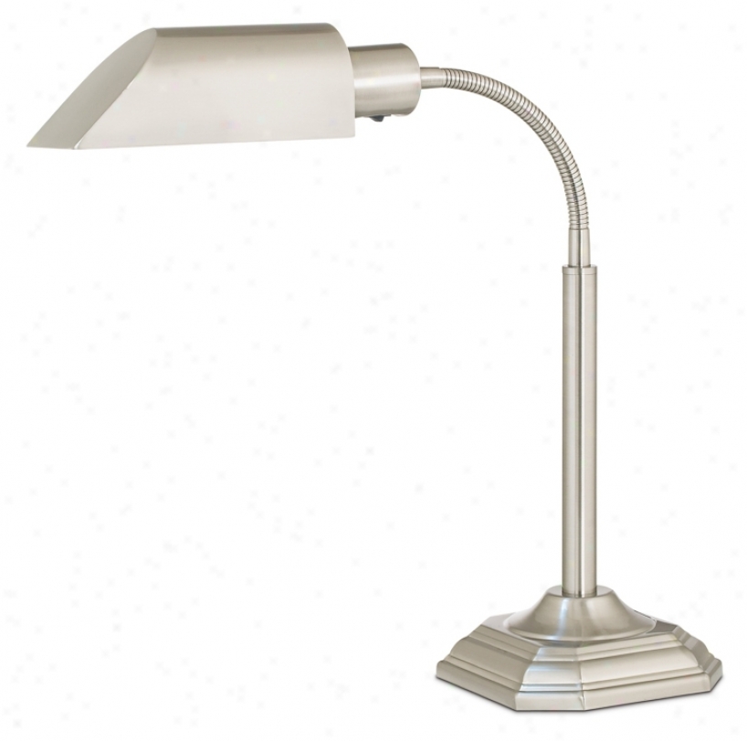 Ott-lite Alexander Nickel Force With exception Gooseneck Desk Lamp (74835)