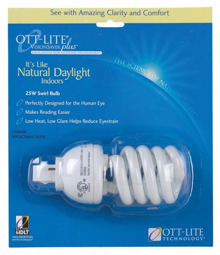 Ott-lite Saturated Spectrum 25 Watt Swirl Bulb (63503)