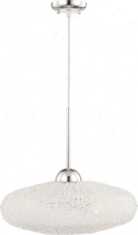 Oval Collection Acrylic 18" Wide Pennant Chandelier (m2355)