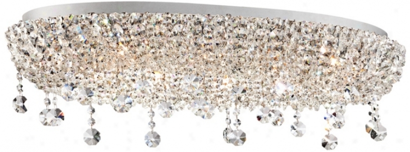 Overture 30" Wide 10 Light Halogen Crystal Chandelier (w8061)