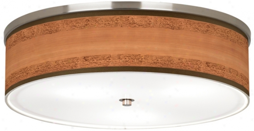 Paisley Trim Giclee Nickel 20 1/4" Wide Ceiling Light (j9213-t3768)