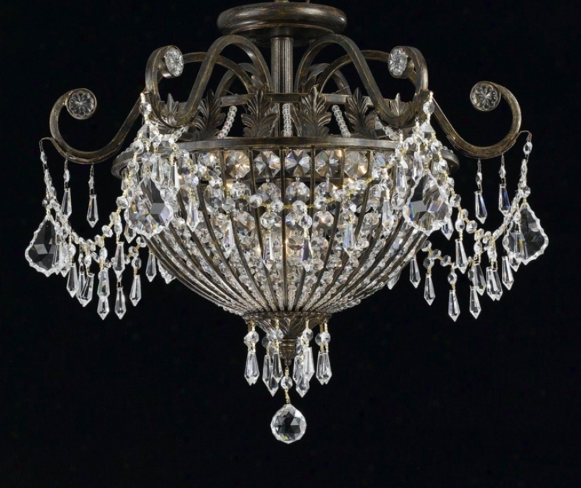 Parisian 24" Wide Semi-flushmount Ceiling Fixture (71145)