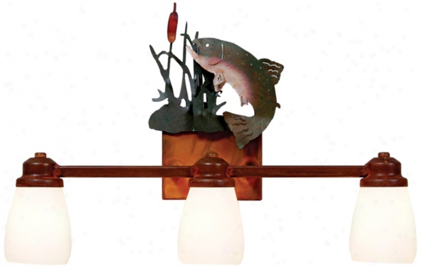 Parkshire Collection Trout 22" Wide Bathroom Light Fixture (j0557)