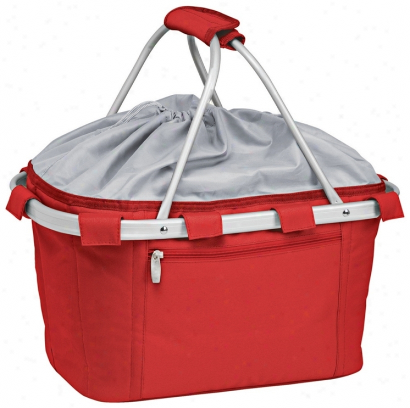 Picnic Time Metro Ckllapsible Red Basket (w8178)