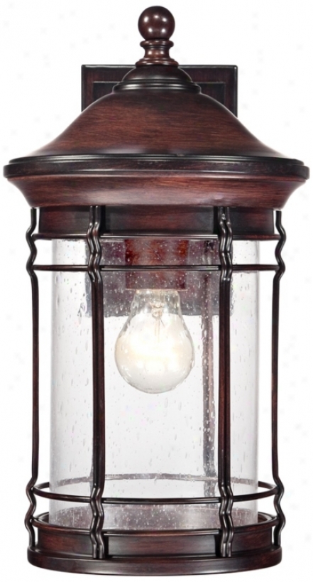 Pike Place Seedy Glass 14 1/4" High Outdoor Wall Light (w6001)