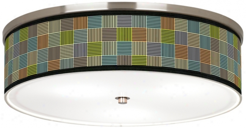 Pixel City Nickel 20 1/4" Wide Ceiling Lighht (j9213-m0661)