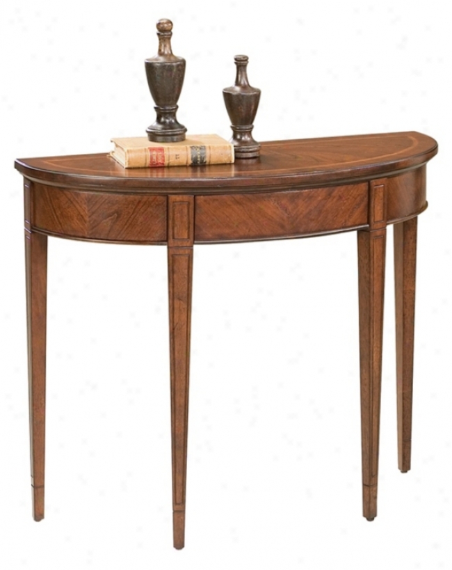 Plantation Cherry Demilune Console Tabl3 (m4011)