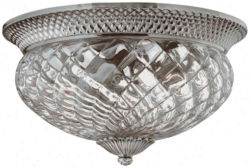 Plantation Accumulation Antique Nickel 16" Wide Ceiling Light (16689)